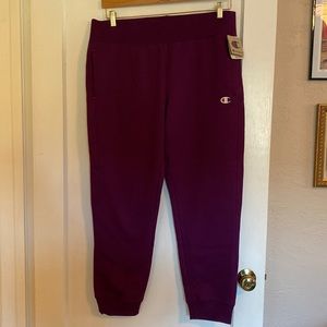 NWT Champion Purple Reverse Weave Joggers XL